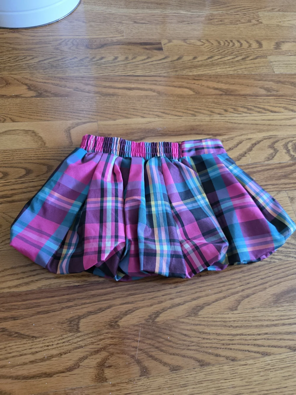 healthtex Pink and Blue Plaid Bubble Skirt